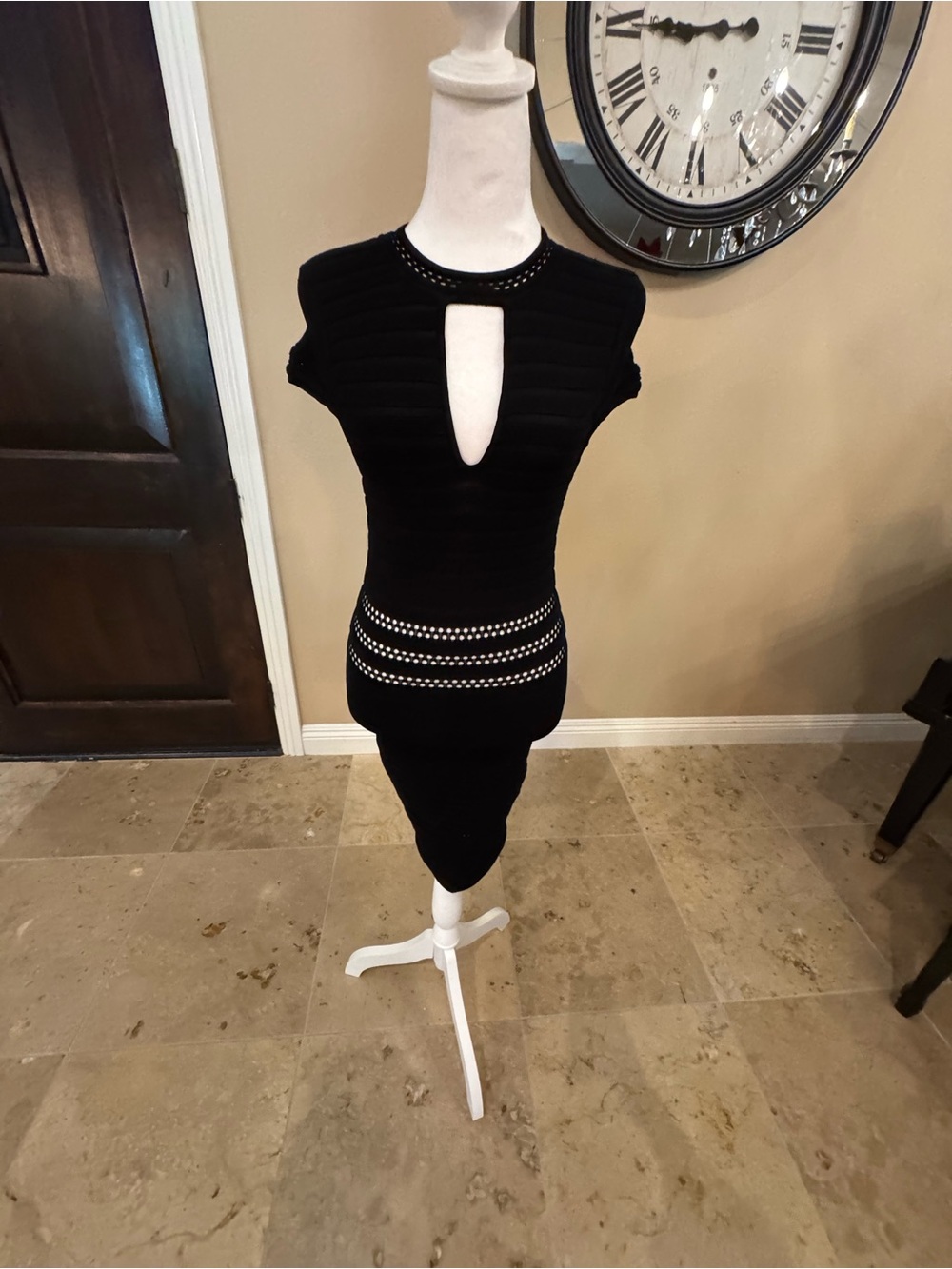 BB Dakota Black Dress with Cutout Detail